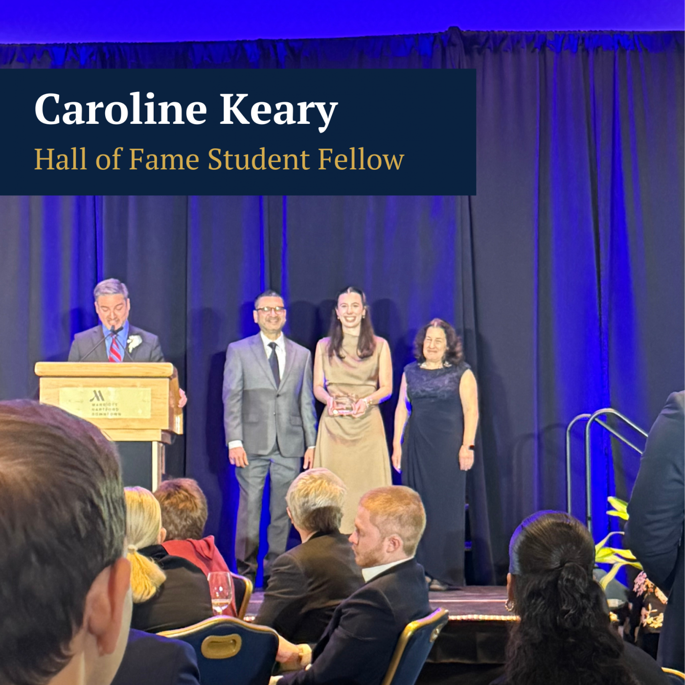 Caroline Keary at the 2026 School of Business Hall of Fame